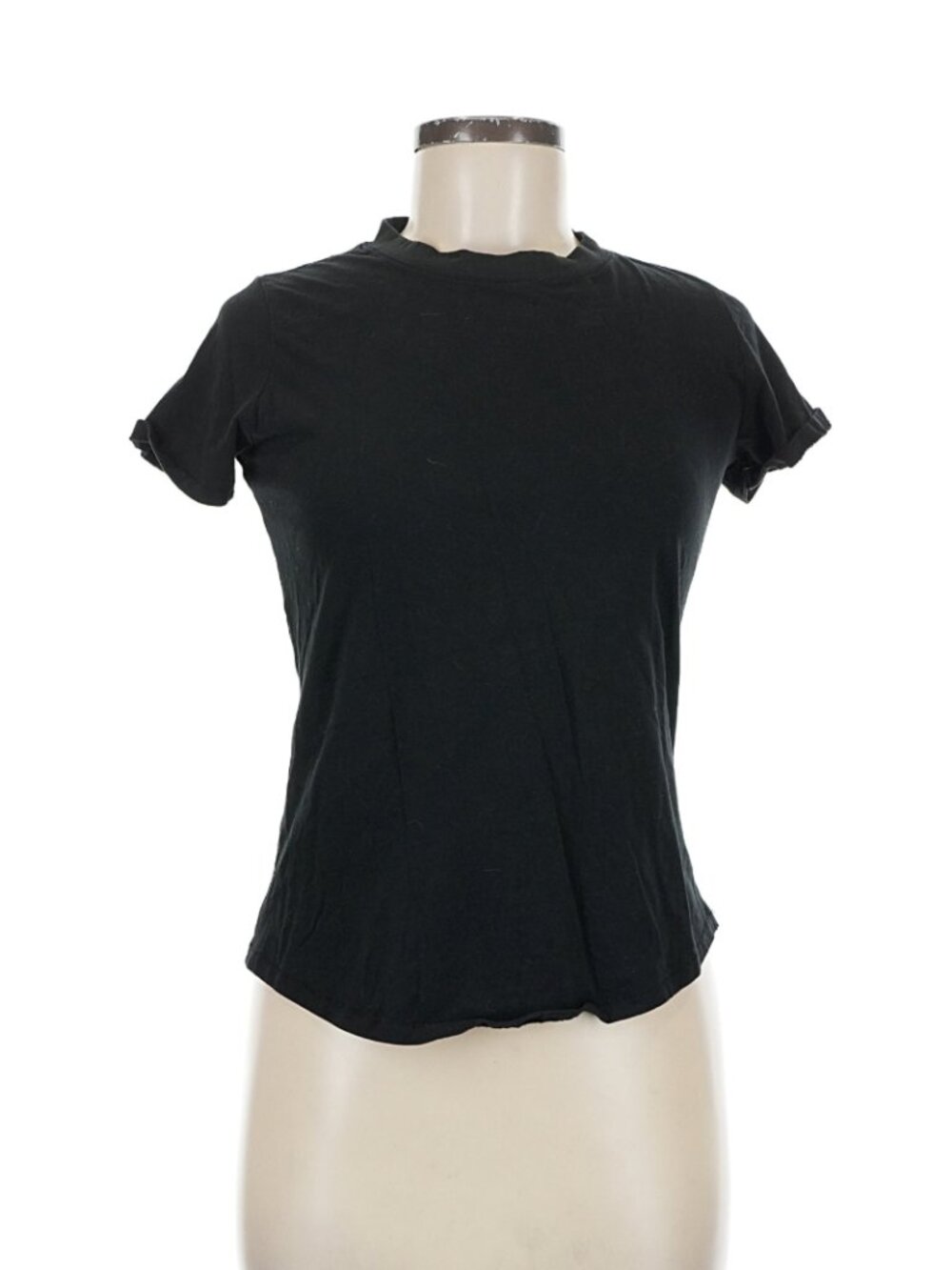 Tradlands 100% Cotton Black Crewneck T-Shirt Short Sleeve M